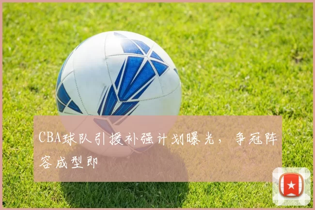 CBA球队引援补强计划曝光,争冠阵容成型即