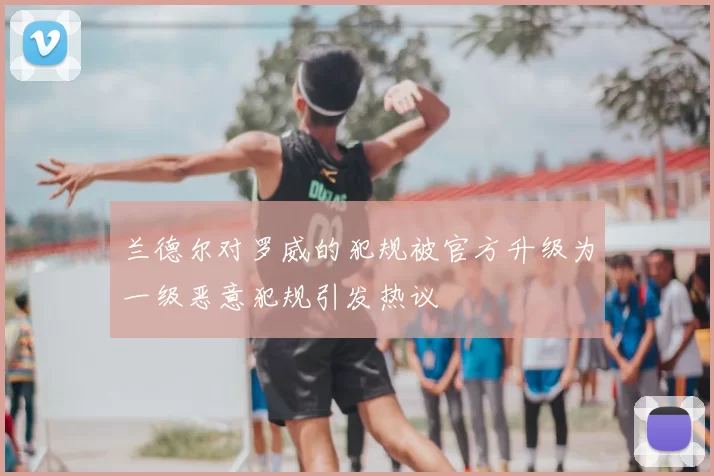 兰德尔对罗威的犯规被官方升级为一级恶意犯规引发热议