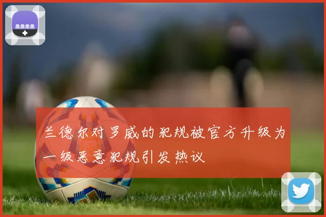 兰德尔对罗威的犯规被官方升级为一级恶意犯规引发热议