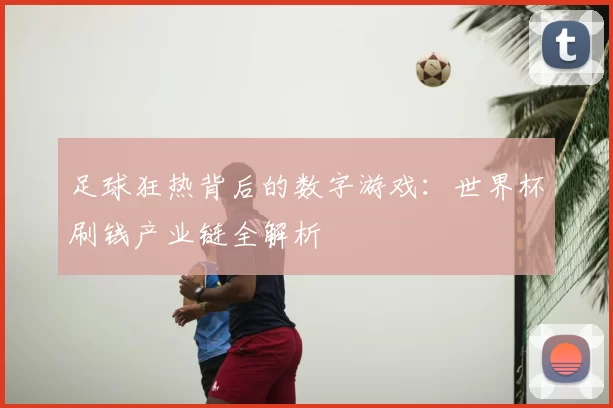 足球狂热背后的数字游戏:世界杯刷钱产业链全解析