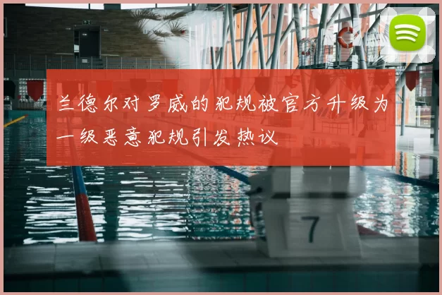 兰德尔对罗威的犯规被官方升级为一级恶意犯规引发热议